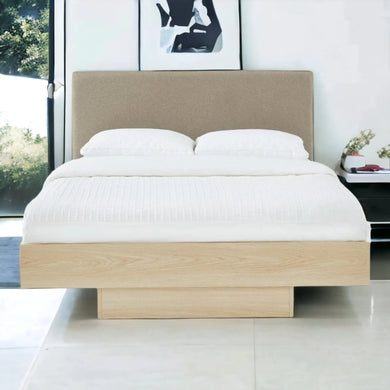 Dewaan Natural Oak Wooden Bed frame Furniture Valley