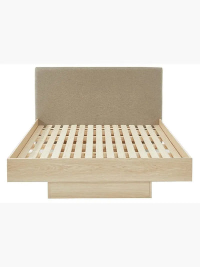 Dewaan Natural Oak Wooden Bed frame Furniture Valley