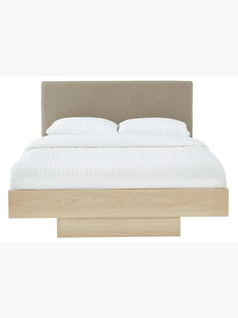 Dewaan Natural Oak Wooden Bed frame – Modern Luxury Furniture – Furniture Valley Australia