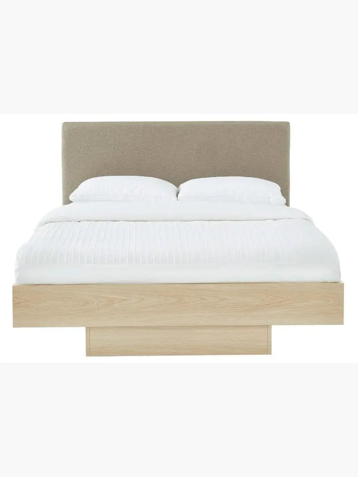 Dewaan Natural Oak Wooden Bed frame Furniture Valley