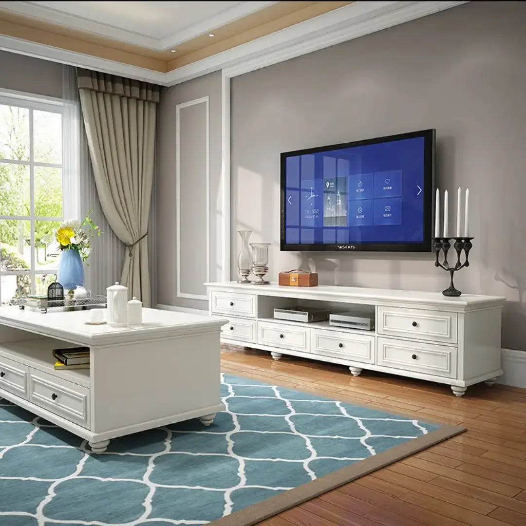Elegant and Functional Hampton-Style TV Unit with Ample Storage – Modern Luxury Furniture – Furniture Valley Australia