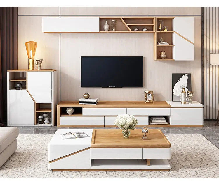 Jasiway Extendable TV Unit Stylish, Adaptable, Perfect for Any Living Room Furniture Valley
