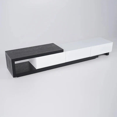 Kaylara Versatile Extendable TV Unit Black and White