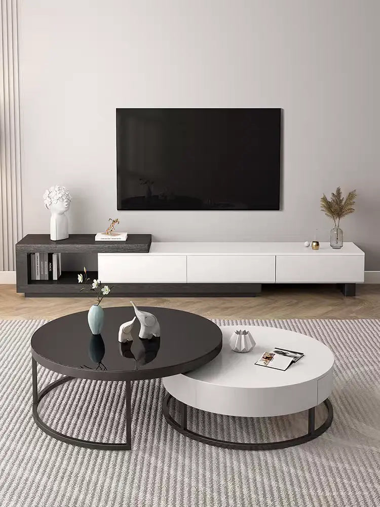 Kaylara Versatile Extendable TV Unit | Spacious Media Storage | Modern Design Furniture valley