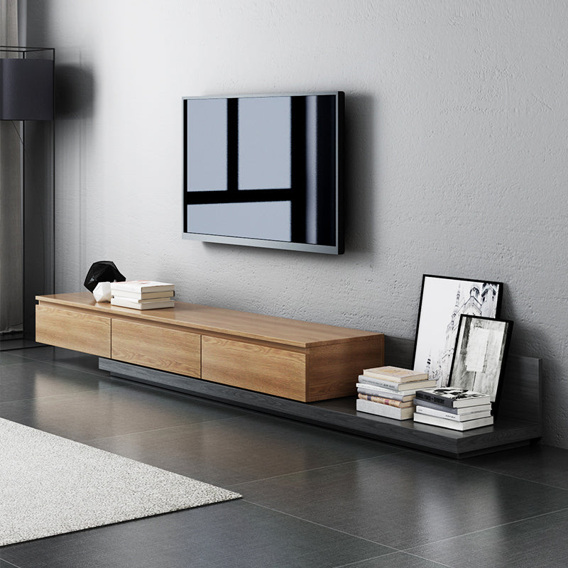 LUXURY TV UNIT BLACK AND WOOD