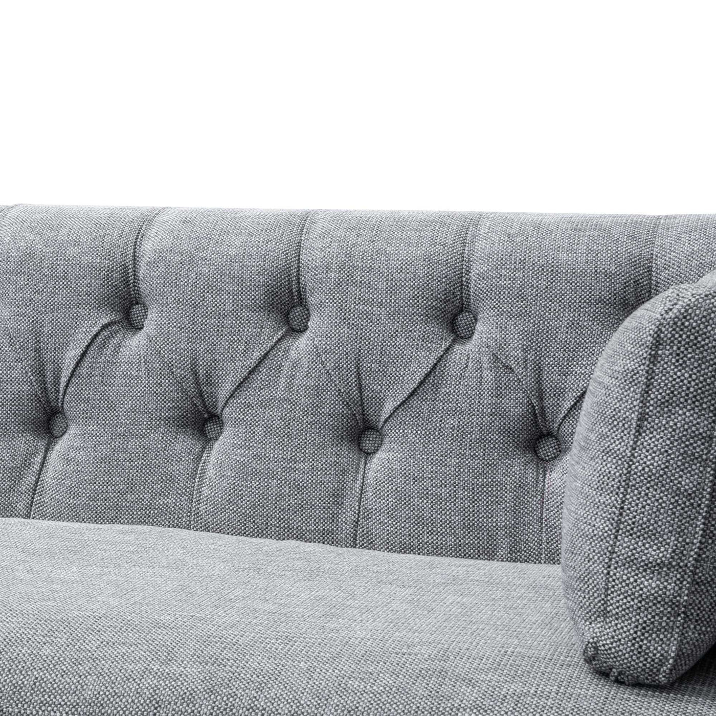 3 Seater Fabric Sofa - Graphite Grey