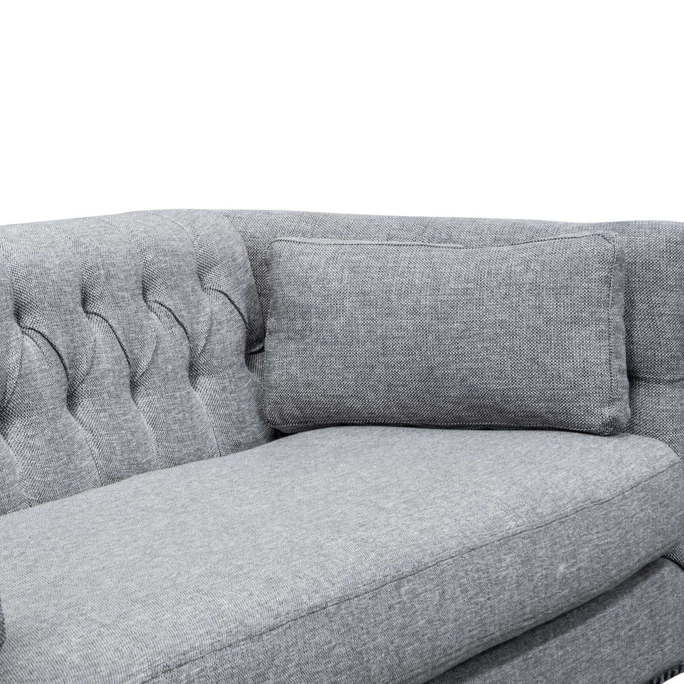 3 Seater Fabric Sofa - Graphite Grey