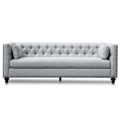 3 Seater Sofa - Light Grey Texture
