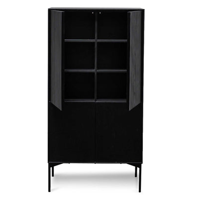 4 door Cabinet - Black