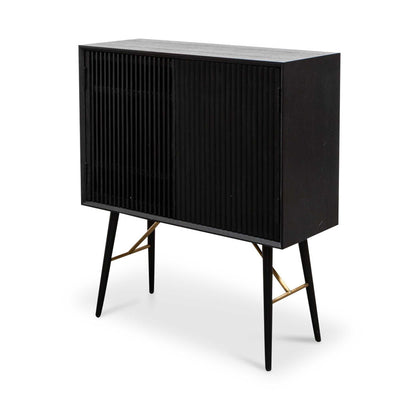 High Storage Cabinet - Black