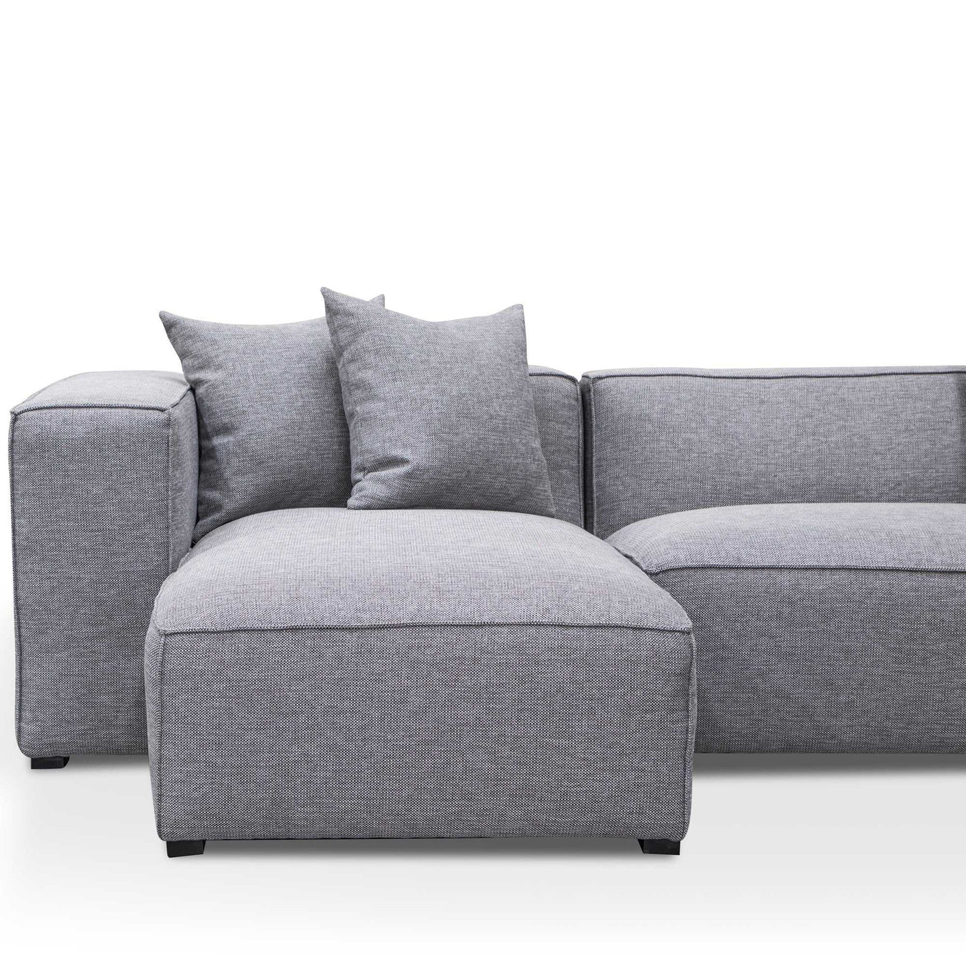 3 Seater Left Chaise Sofa - Graphite Grey