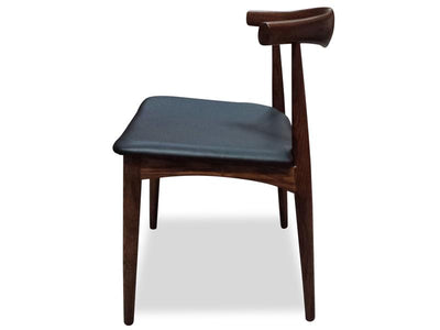 Elbow Dining Chair - Dark Brown
