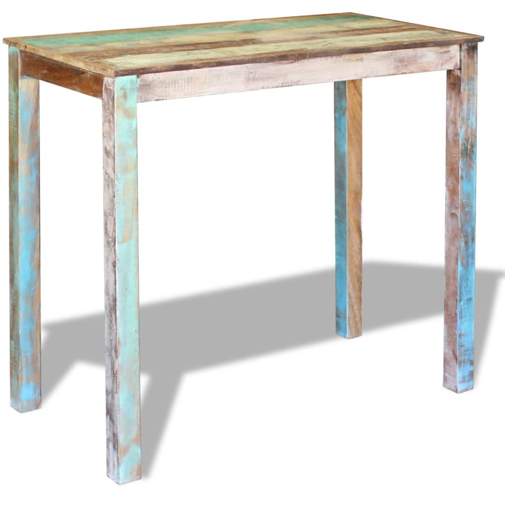 Bar Table Solid Reclaimed Wood 115x60x107 cm