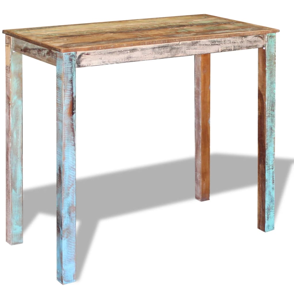 Bar Table Solid Reclaimed Wood 115x60x107 cm