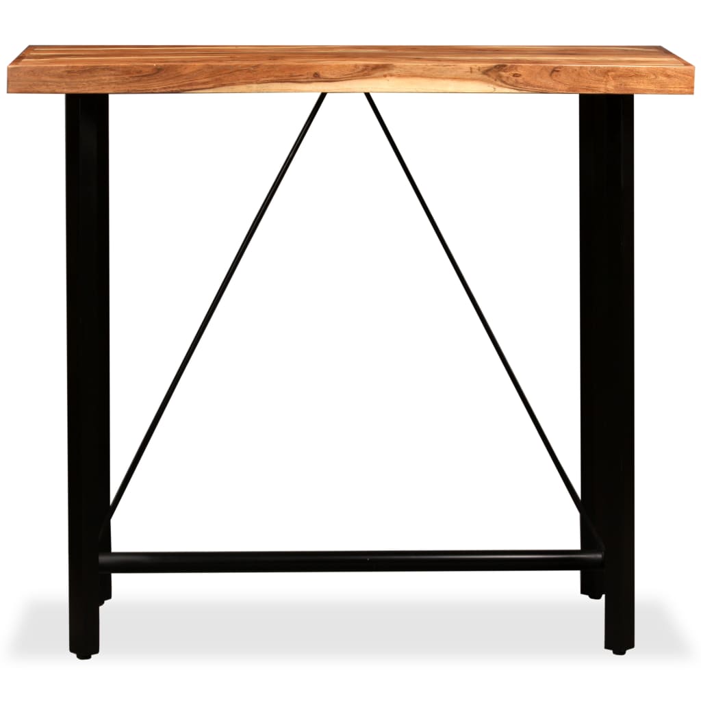 Bar Table 120x60x107 cm Solid Acacia Wood