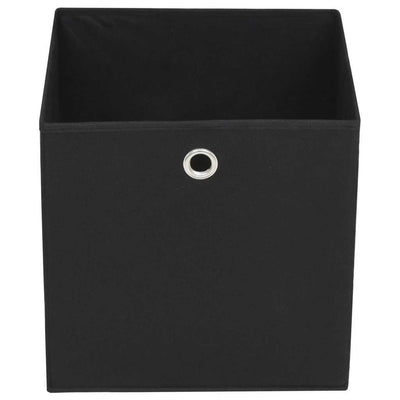 Storage Boxes 4 pcs Non-woven Fabric 32x32x32 cm Black