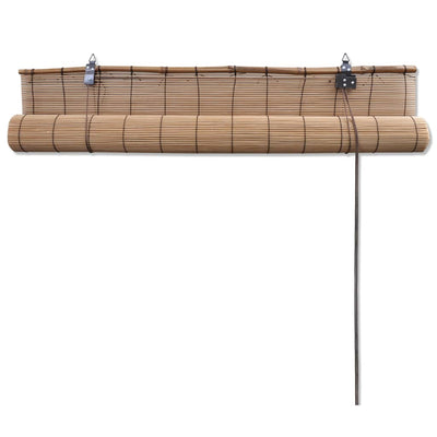 Roller Blind Bamboo 150x160 cm Brown
