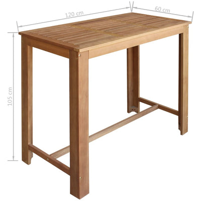 Acacia Wood Bar Table