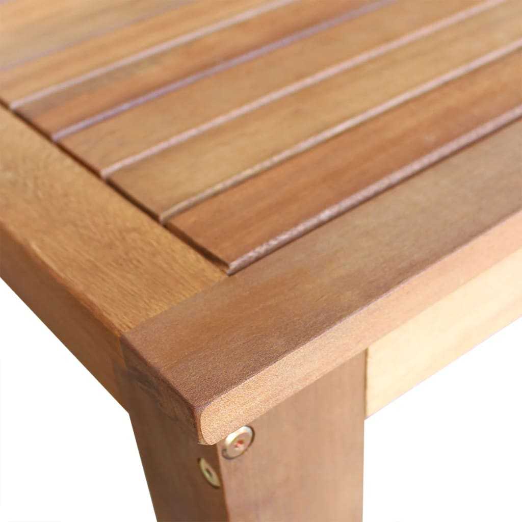 Bar Table and Stool Set 7 Pieces Solid Acacia Wood