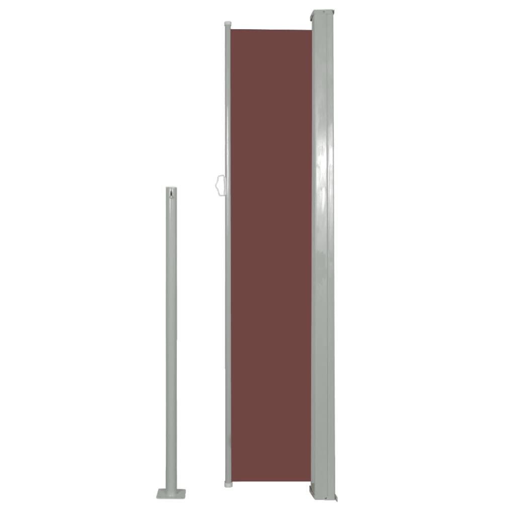 Retractable Side Awning 160 x 500 cm Brown