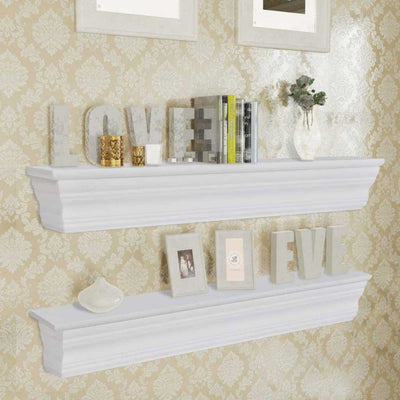 Wall Shelves "Aaliyah" 2 pcs White