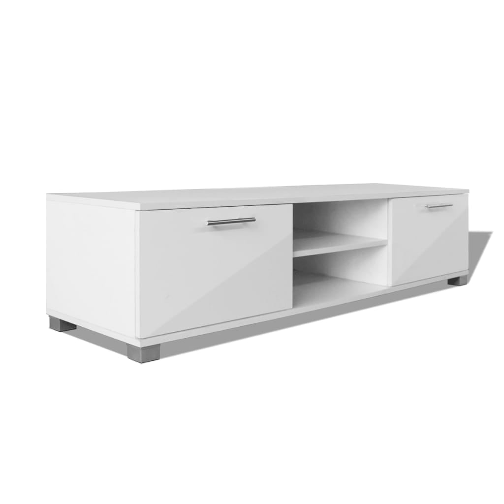 TV Cabinet High-Gloss White 120x40.3x34.7 cm