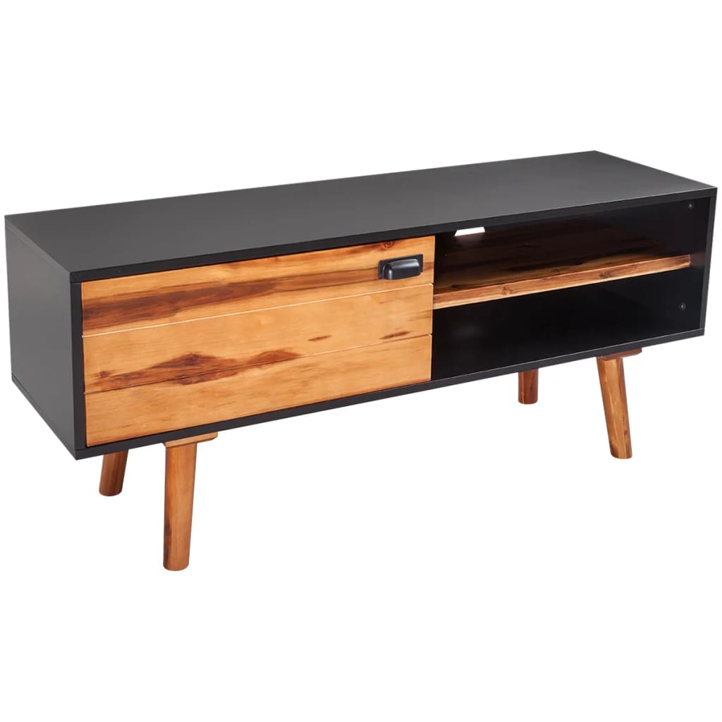 TV Cabinet 120x35x50 cm Solid Acacia Wood