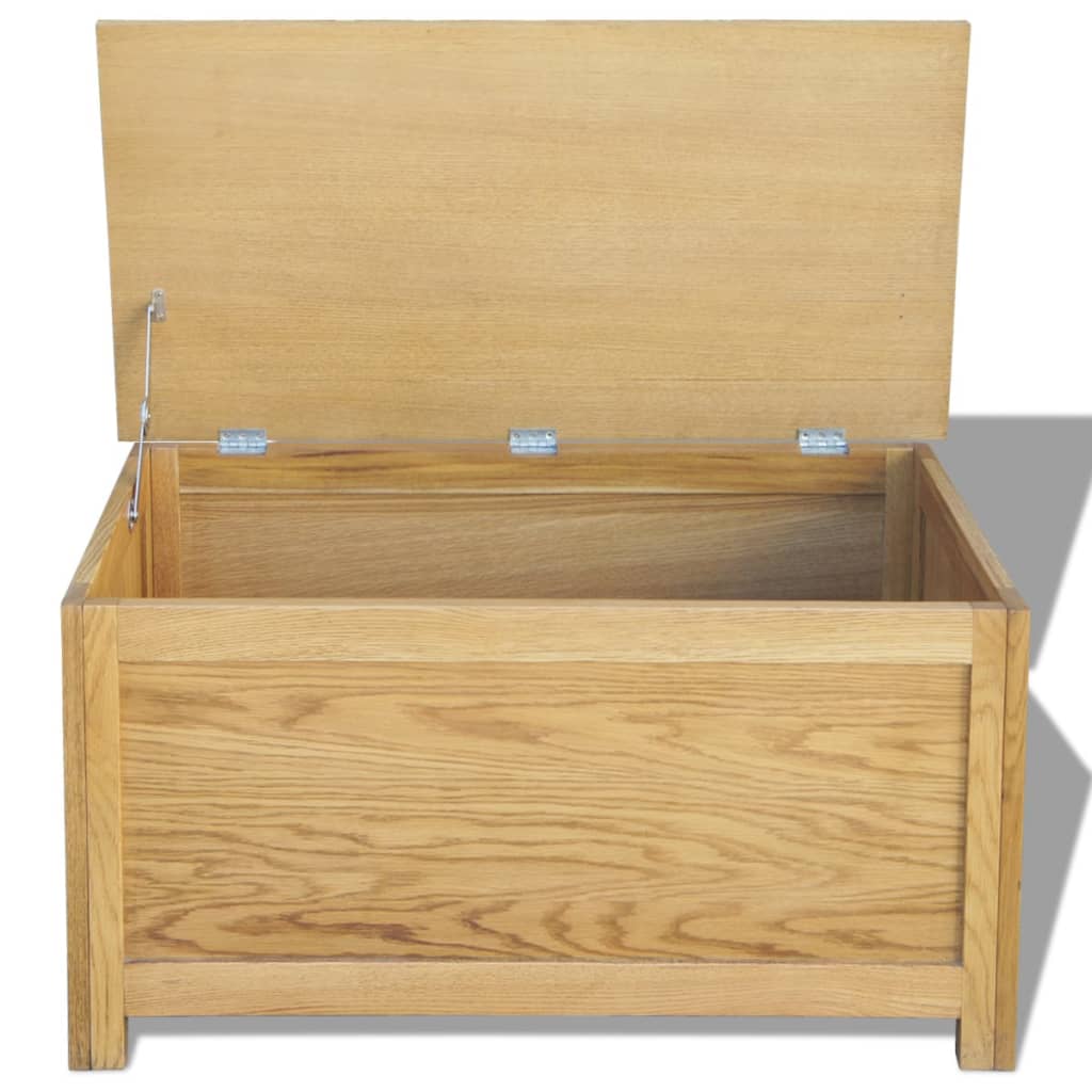 Storage Box 90x45x45 cm Solid Oak Wood