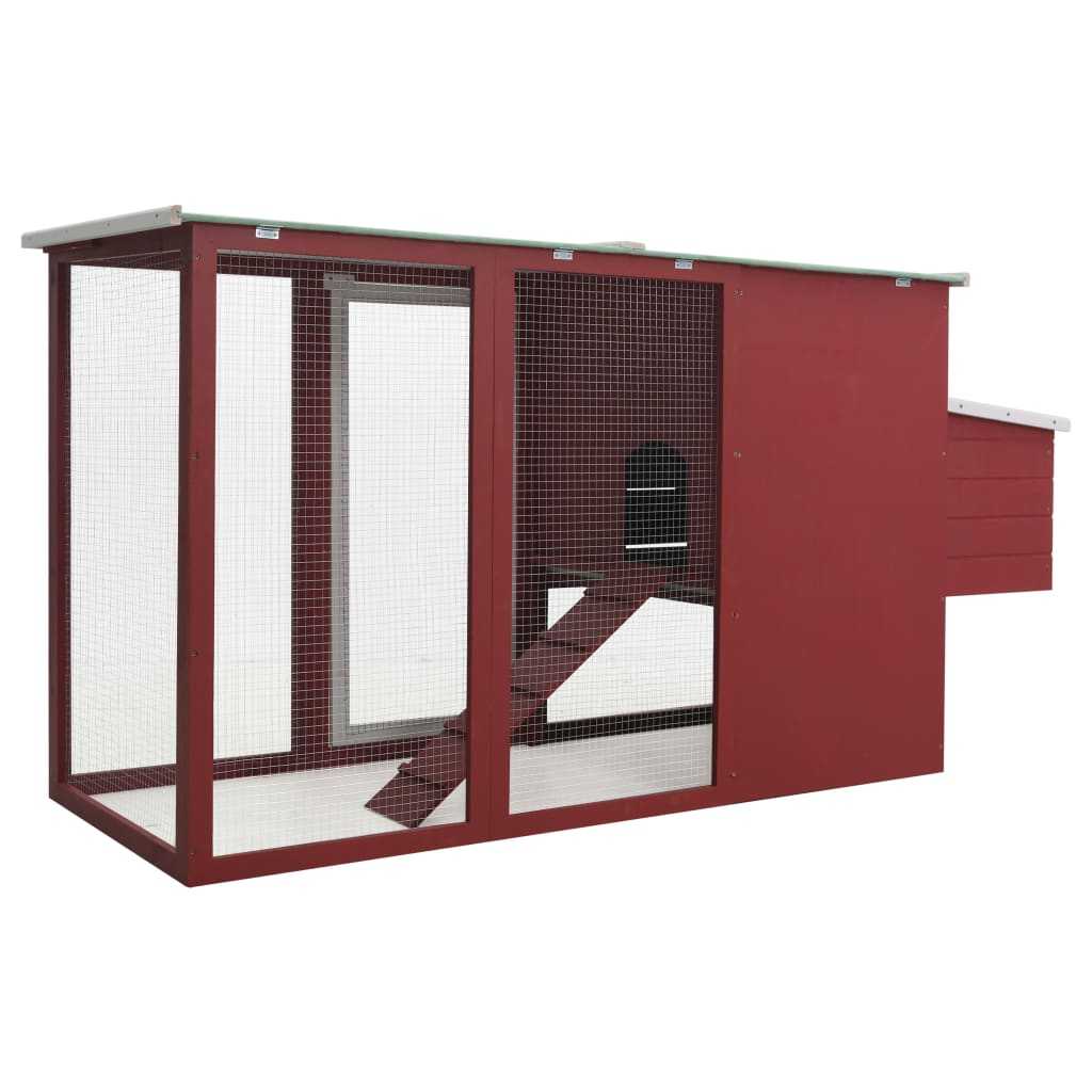 Red · Outdoor Chicken Cage