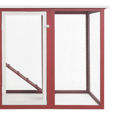 Red · Outdoor Chicken Cage