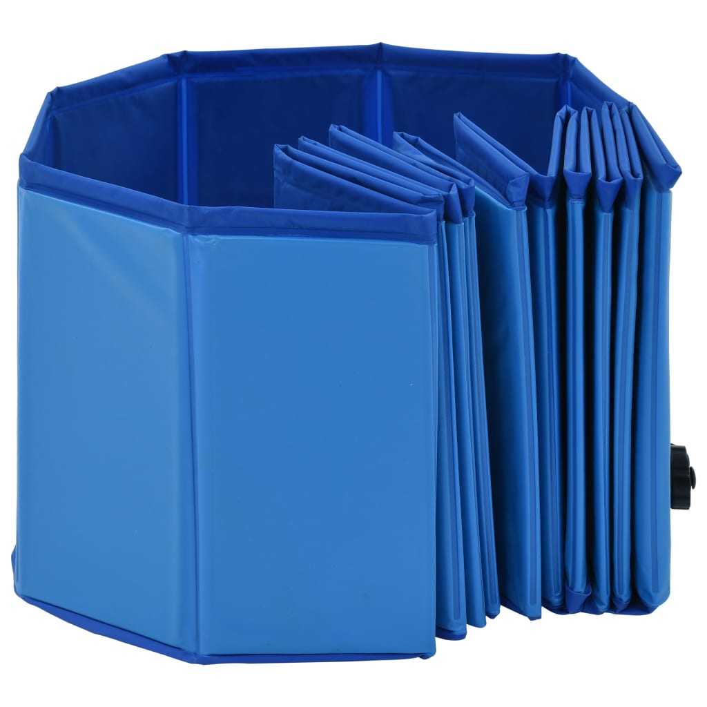 Foldable Dog Swimming Pool Blue 120x30 cm PVC