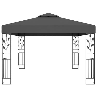 Gazebo with Double Roof 3x4m Anthracite