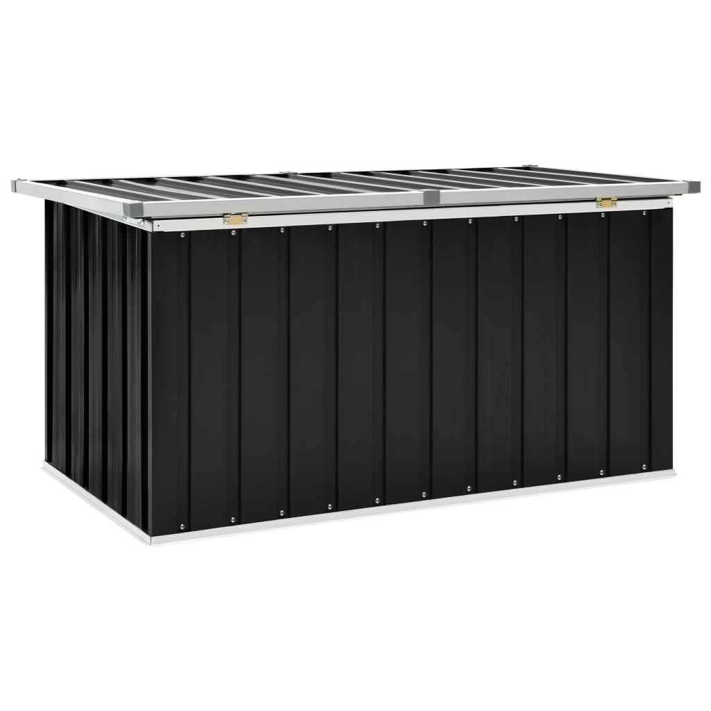 Garden Storage Box Anthracite 129x67x65 cm