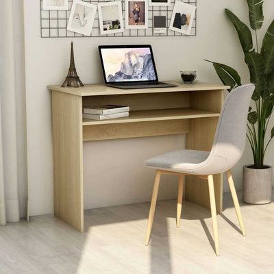 Desk Sonoma Oak 90x50x74 cm Chipboard