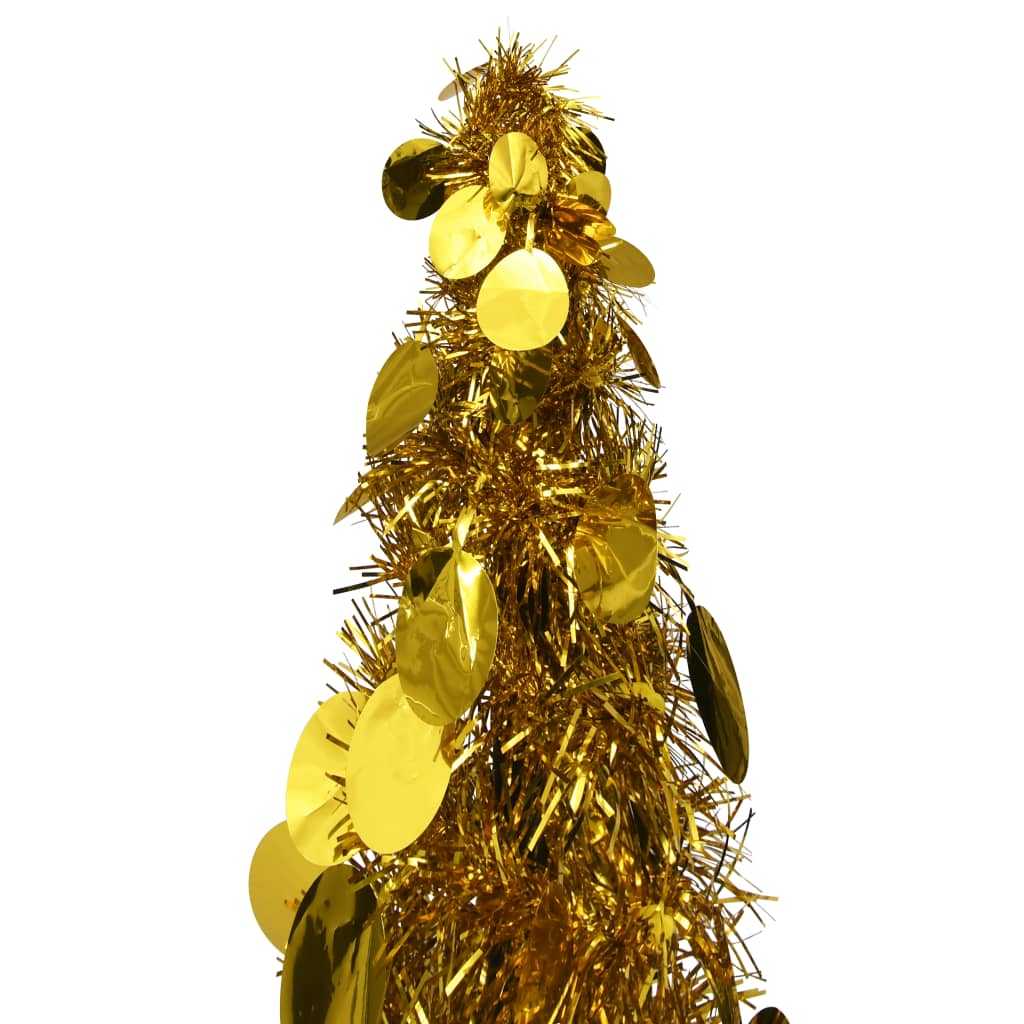 Pop-up Artificial Christmas Tree Gold 120 cm PET