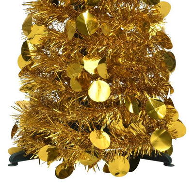 Pop-up Artificial Christmas Tree Gold 120 cm PET