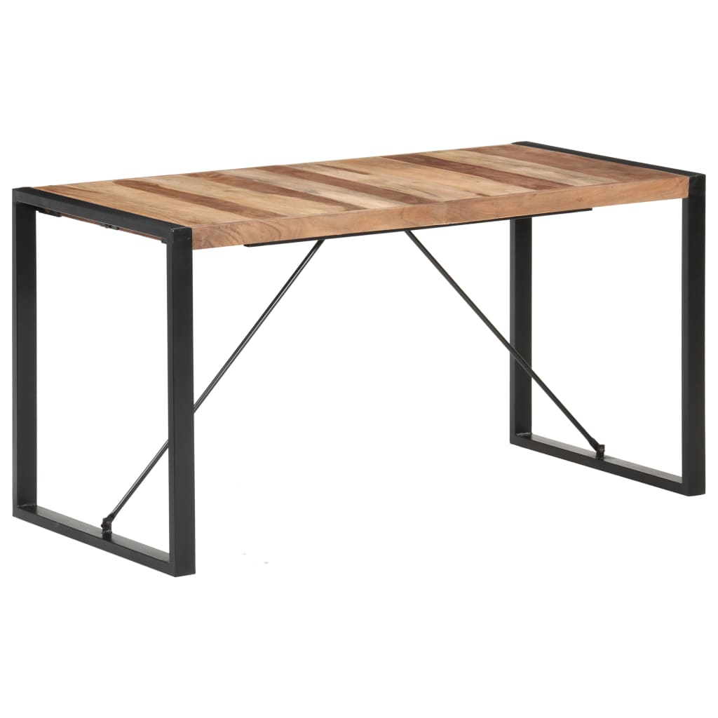 Dining Table 140x70x75 cm Solid Wood with Sheesham Finish