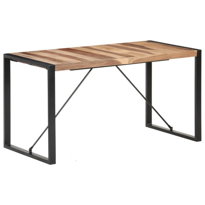 Dining Table 140x70x75 cm Solid Wood with Sheesham Finish