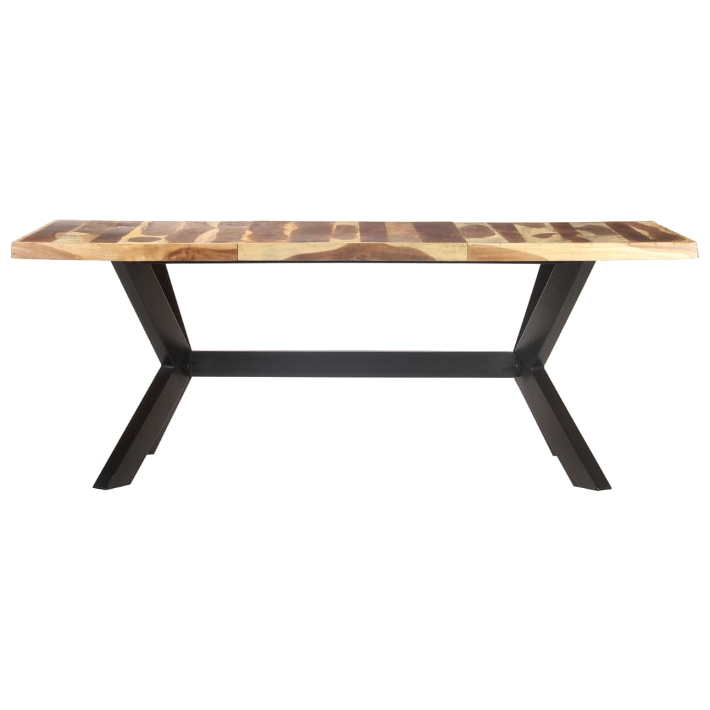 Dining Table 200x100x75 cm Solid Wood with Sheesham Finish