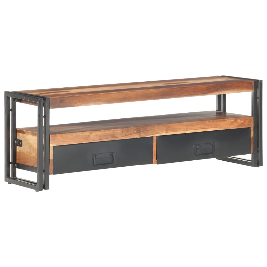 TV Cabinet 120x30x40 cm Solid Wood with Sheesham Finish