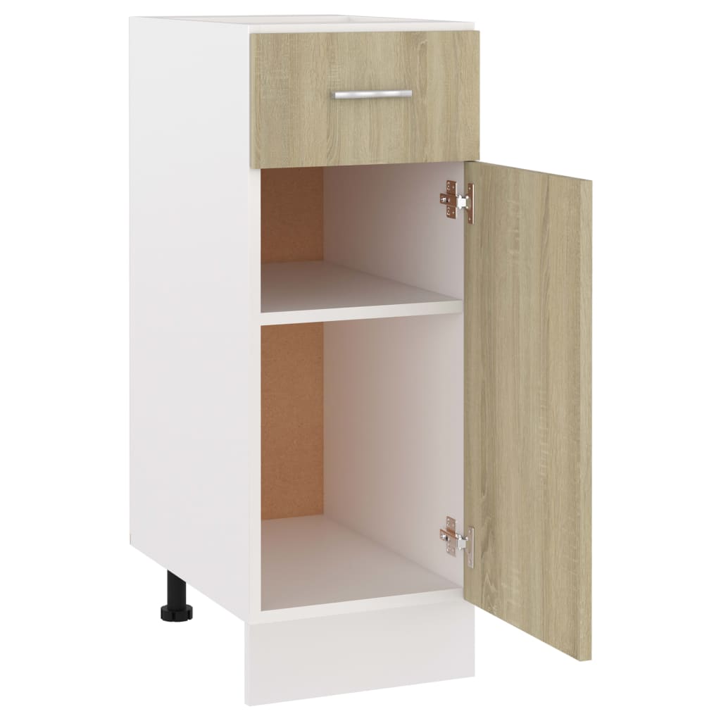 Bottom Drawer Cabinet - Oak 30cm