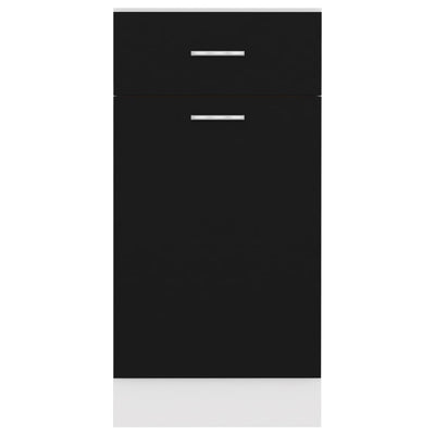 Bottom Drawer Cabinet - Black 40cm