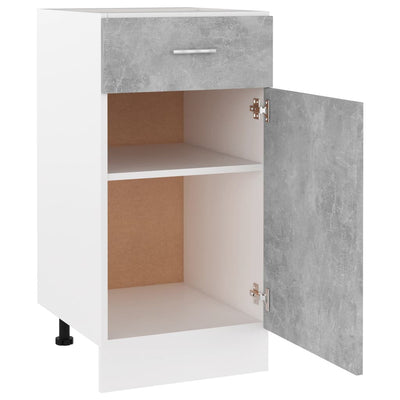 Bottom Drawer Cabinet - Concrete Grey 40cm