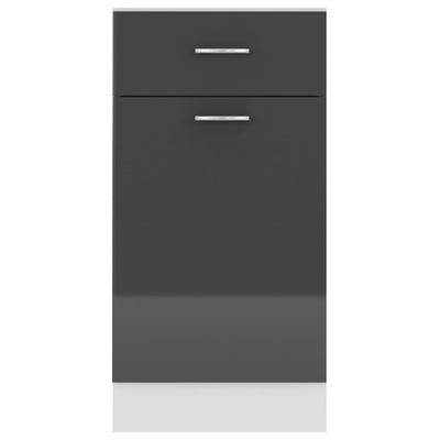 Bottom Drawer Cabinet - High Gloss Grey