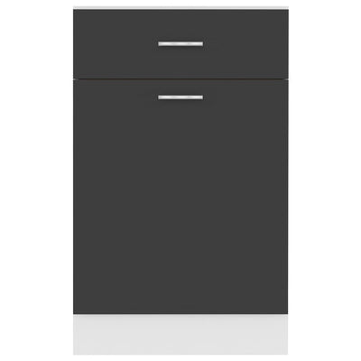 Bottom Drawer Cabinet - Grey 50cm