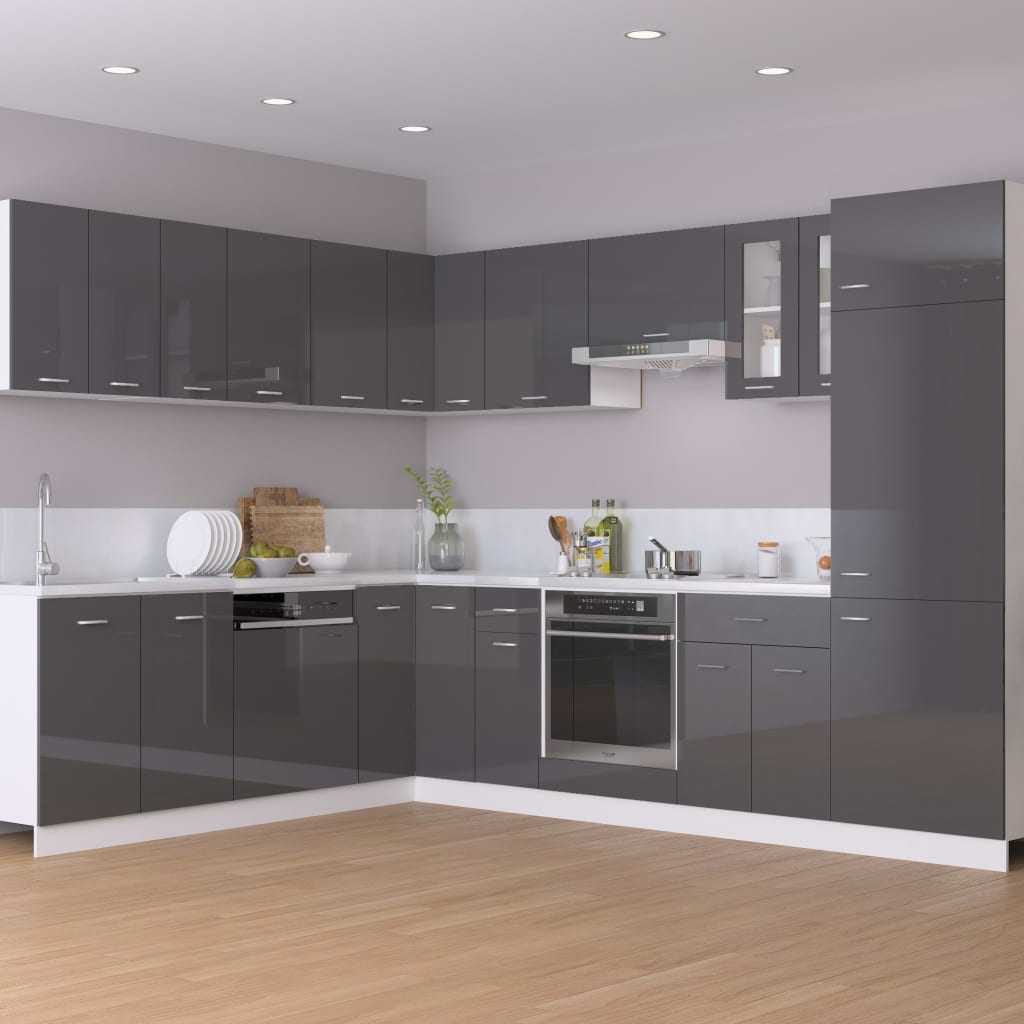 Oven Cabinet High Gloss Grey