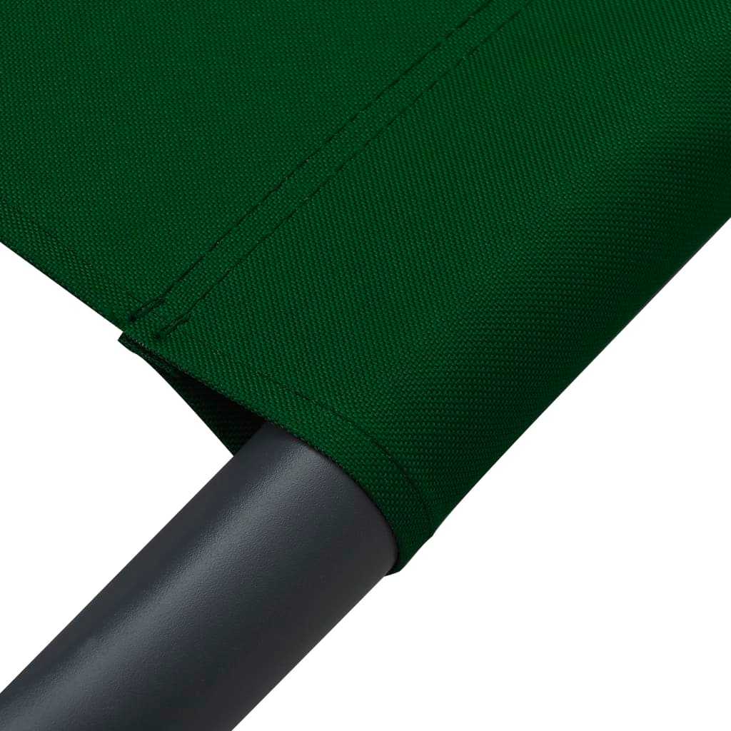 Outdoor Lounge Bed Fabric Green