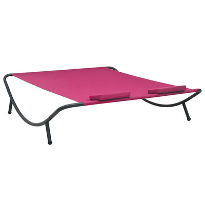Outdoor Lounge Bed Fabric Pink