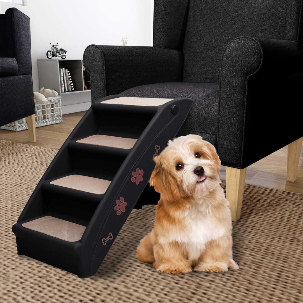 Black · Foldable Pet Stairs Black