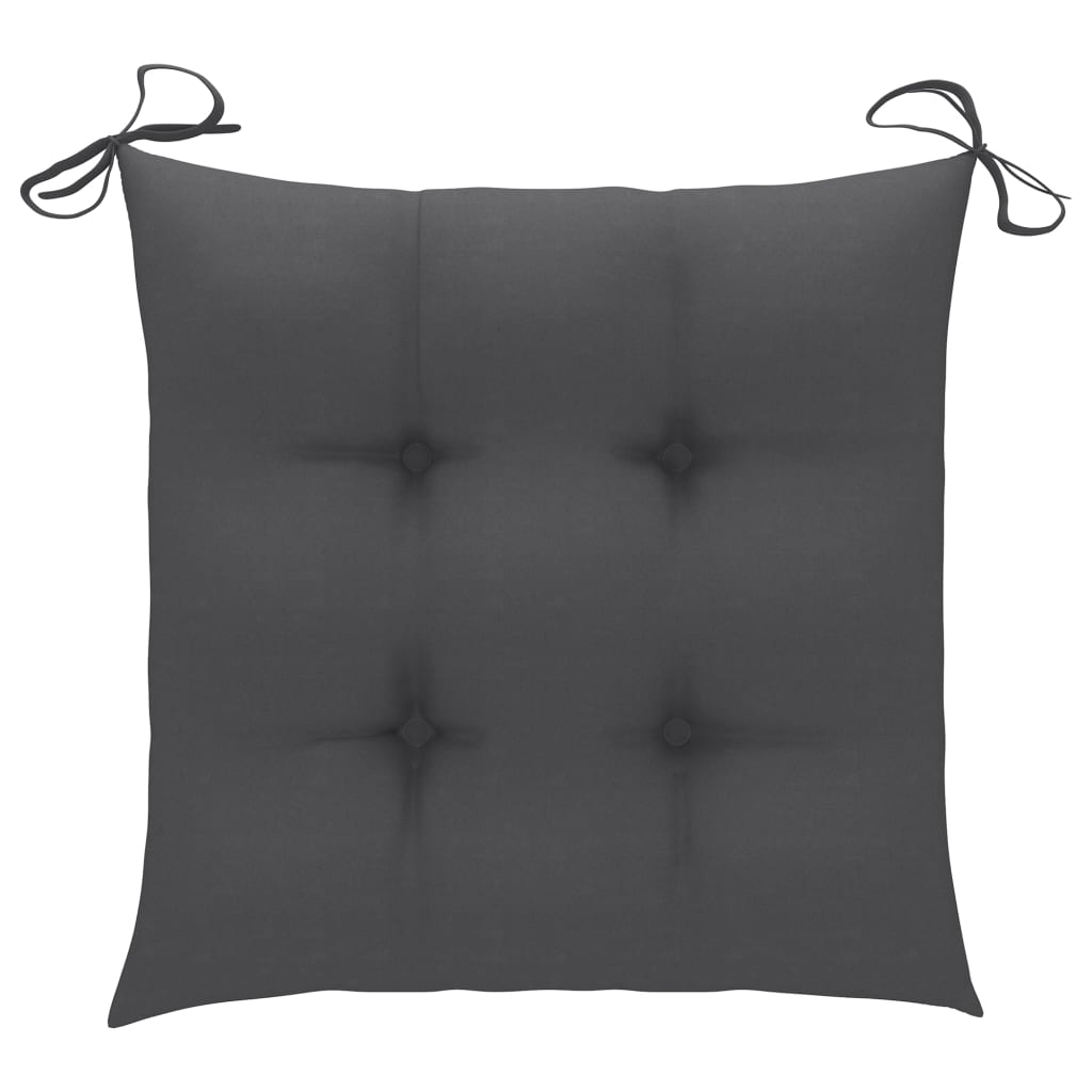 Chair Cushions 6 pcs Anthracite 40x40x7 cm Fabric
